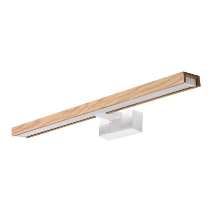 Brilagi - Iluminación LED para espejo de baño 3 en 1 WOODY MIRROR LED/12W/230V 60 cm IP44 blanco/roble