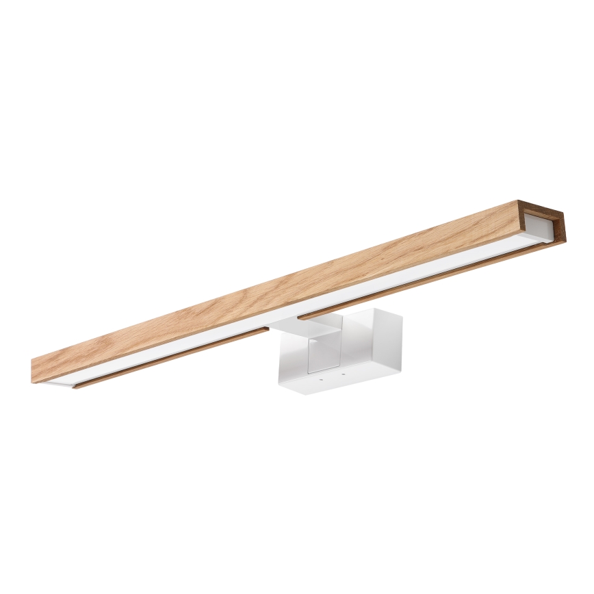 Brilagi - Iluminación LED para espejo de baño 3 en 1 WOODY MIRROR LED/12W/230V 60 cm IP44 blanco/roble