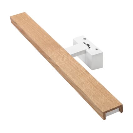 Brilagi - Iluminación LED para espejo de baño 3 en 1 WOODY MIRROR LED/12W/230V 60 cm IP44 blanco/roble