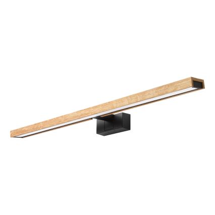 Brilagi - Iluminación LED 3 en 1 para espejo de baño WOODY MIRROR LED/15W/230V 80 cm IP44 negro/roble