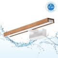 Brilagi - Iluminación LED para espejo de baño 3 en 1 WOODY MIRROR LED/8W/230V 40 cm IP44 blanco/roble/cerezo