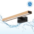 Brilagi - Iluminación LED para espejo de baño 3 en 1 WOODY MIRROR LED/8W/230V IP44 negro/roble