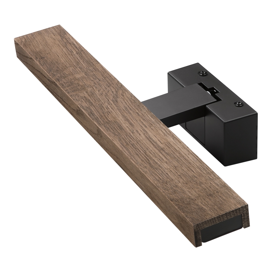 Brilagi - Luz LED para espejo de baño 3 en 1 WOODY MIRROR LED/8W/230V 40 cm IP44 negro/roble nogal