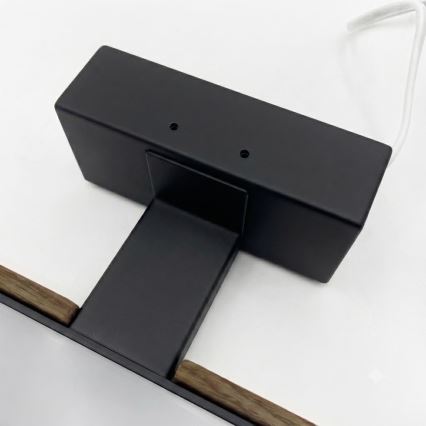 Brilagi - Luz LED para espejo de baño 3 en 1 WOODY MIRROR LED/8W/230V 40 cm IP44 negro/roble nogal