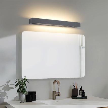 Brilagi - Iluminación LED para espejo de baño AQUA LINE LED/12W/230V 45 cm IP44 antracita CRI 90