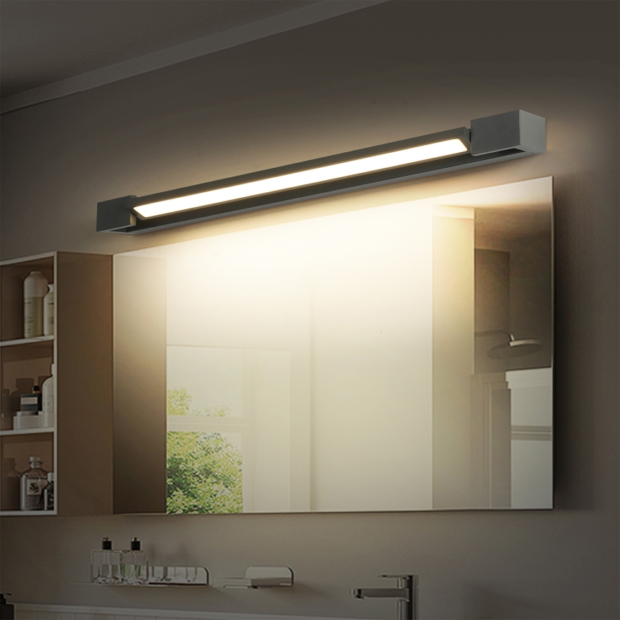 Brilagi - Iluminación LED para espejo de baño AQUA LINE LED/18W/230V 60 cm IP44 antracita CRI 90