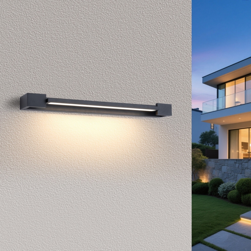 Brilagi - Iluminación LED para espejo de baño AQUA LINE LED/18W/230V 60 cm IP44 antracita CRI 90