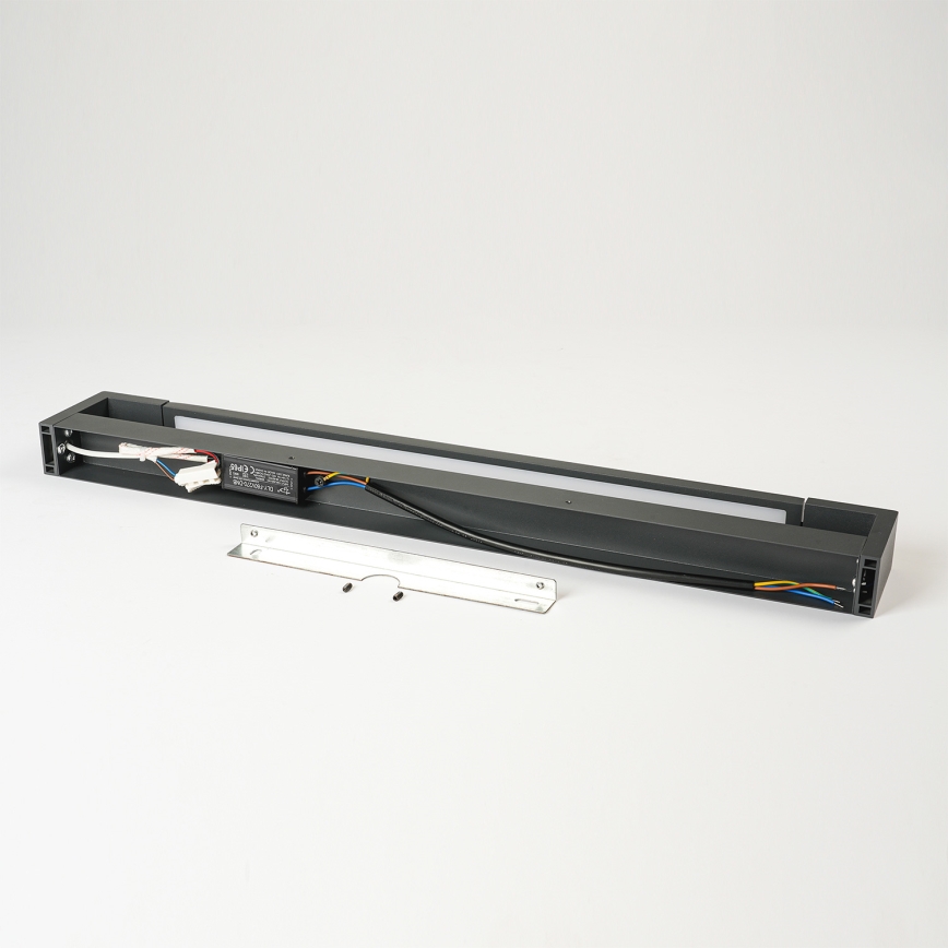 Brilagi - Iluminación LED para espejo de baño AQUA LINE LED/18W/230V 60 cm IP44 antracita CRI 90