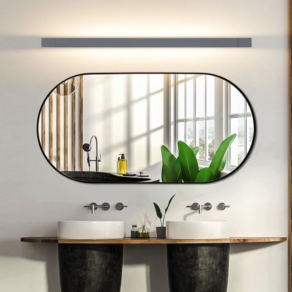 Brilagi - Iluminación LED para espejo de baño AQUA LINE LED/24W/230V 90 cm IP44 antracita CRI 90