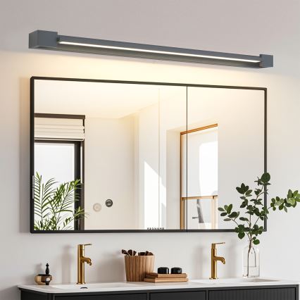 Brilagi - Iluminación LED para espejo de baño AQUA LINE LED/24W/230V 90 cm IP44 antracita CRI 90