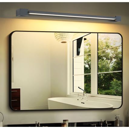 Brilagi - Iluminación LED para espejo de baño AQUA LINE LED/24W/230V 90 cm IP44 antracita CRI 90