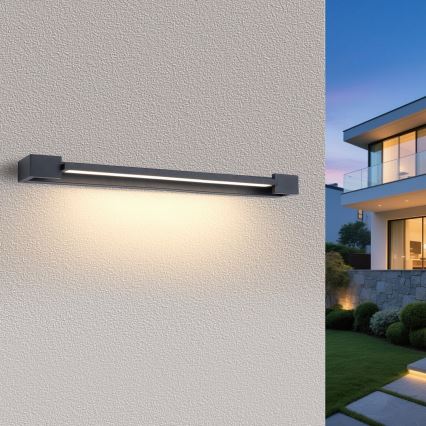 Brilagi - Iluminación LED para espejo de baño AQUA LINE LED/24W/230V 90 cm IP44 antracita CRI 90