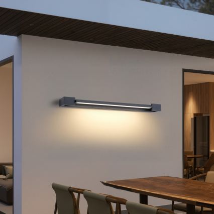 Brilagi - Iluminación LED para espejo de baño AQUA LINE LED/24W/230V 90 cm IP44 antracita CRI 90