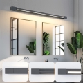 Brilagi - Iluminación LED para espejo de baño AQUA LINE LED/36W/230V 120 cm IP44 antracita CRI 90