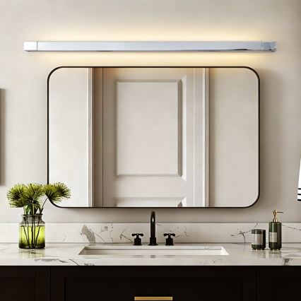 BRILAGI - Iluminación LED para espejo de baño AQUA LINE LED/36W/230V 120 cm IP44 acabado cromo brillante CRI 90