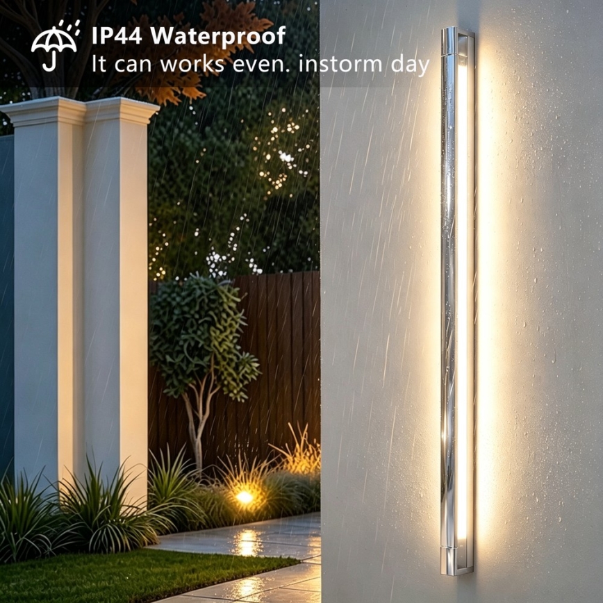 BRILAGI - Iluminación LED para espejo de baño AQUA LINE LED/36W/230V 120 cm IP44 acabado cromo brillante CRI 90