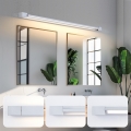 Brilagi - Iluminación LED para espejo de baño AQUA LINE LED/36W/230V 120 cm IP44 cromo mate CRI 90