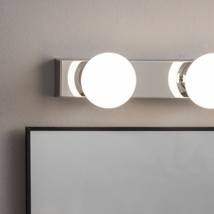 Brilagi - Iluminación LED para espejo de baño HOLLYWOOD, 3x LED de 3 W, 230 V, 39 cm, IP44, cromo brillante