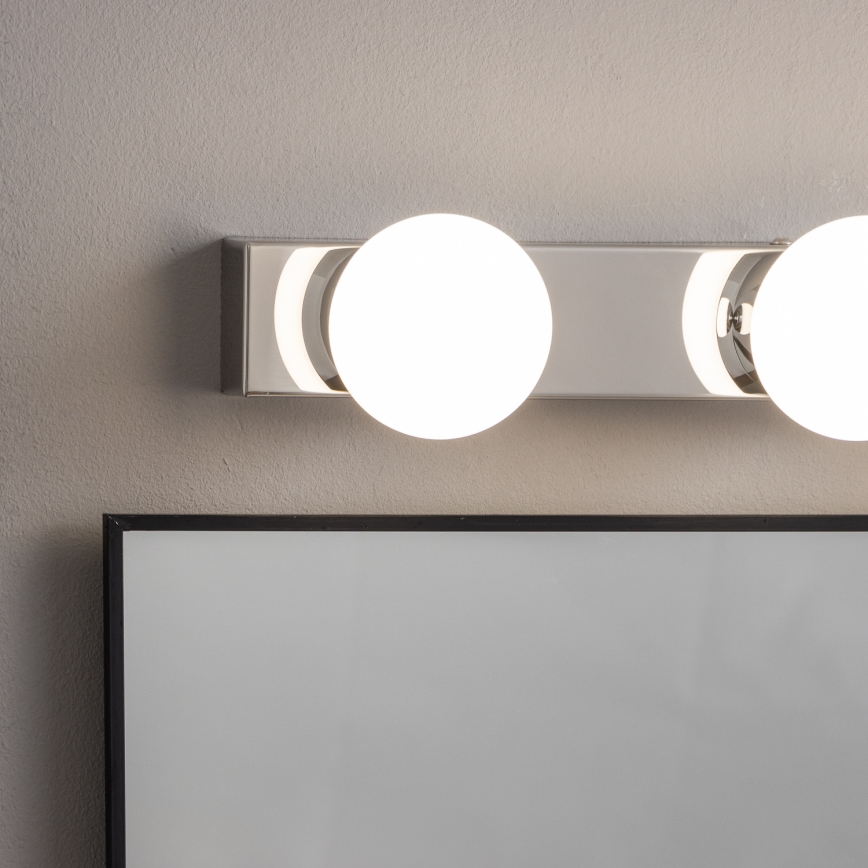 Brilagi - Iluminación LED para espejo de baño HOLLYWOOD, 3x LED de 3 W, 230 V, 39 cm, IP44, cromo brillante