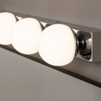 Brilagi - Iluminación LED para espejo de baño HOLLYWOOD, 3x LED de 3 W, 230 V, 39 cm, IP44, cromo brillante