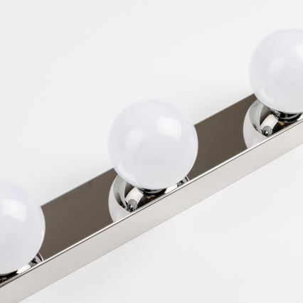 Brilagi - Iluminación LED para espejo de baño HOLLYWOOD, 3x LED de 3 W, 230 V, 39 cm, IP44, cromo brillante