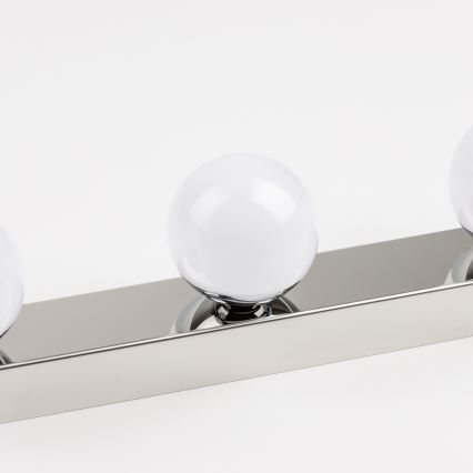Brilagi - Iluminación LED para espejo de baño HOLLYWOOD, 3x LED de 3 W, 230 V, 39 cm, IP44, cromo brillante