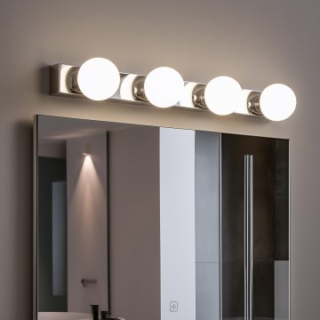 Brilagi - Iluminación LED para espejo de baño HOLLYWOOD 4xLED/3W/230V 53 cm IP44 cromo brillante