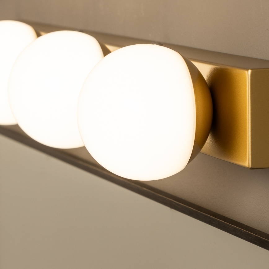 Brilagi - Iluminación LED para espejo de baño HOLLYWOOD 4xLED/3W/230V 53 cm IP44 dorada