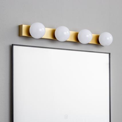 Brilagi - Iluminación LED para espejo de baño HOLLYWOOD 4xLED/3W/230V 53 cm IP44 dorada