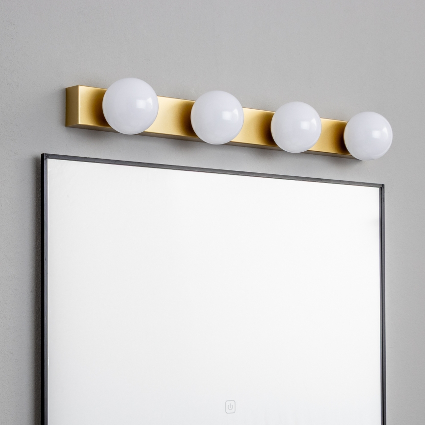 Brilagi - Iluminación LED para espejo de baño HOLLYWOOD 4xLED/3W/230V 53 cm IP44 dorada