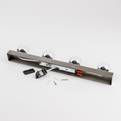 Brilagi - Iluminación LED para espejo de baño HOLLYWOOD 4xLED/3W/230V 53 cm IP44 cromo brillante