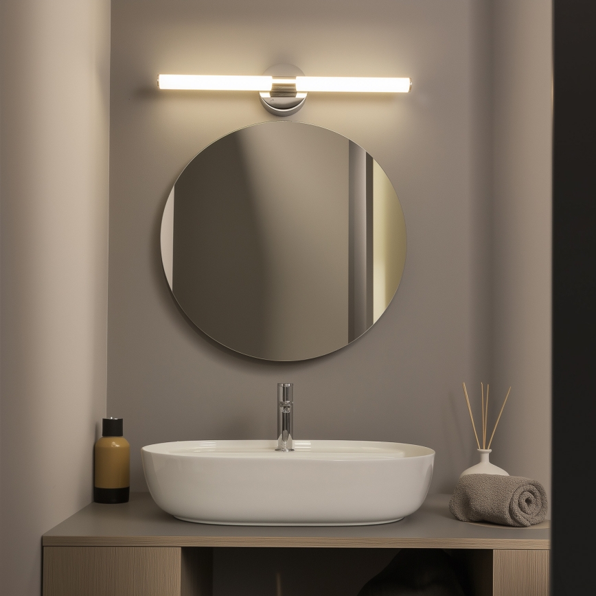 Brilagi - Iluminación LED para espejo de baño LARA LED/10W/230V 60 cm IP44 cromo brillante
