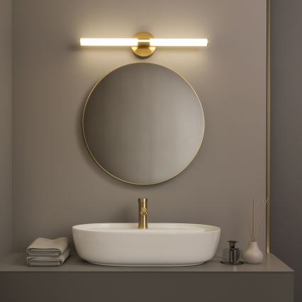 Brilagi - Iluminación LED para espejo de baño LARA LED/10W/230V 60 cm IP44 dorada