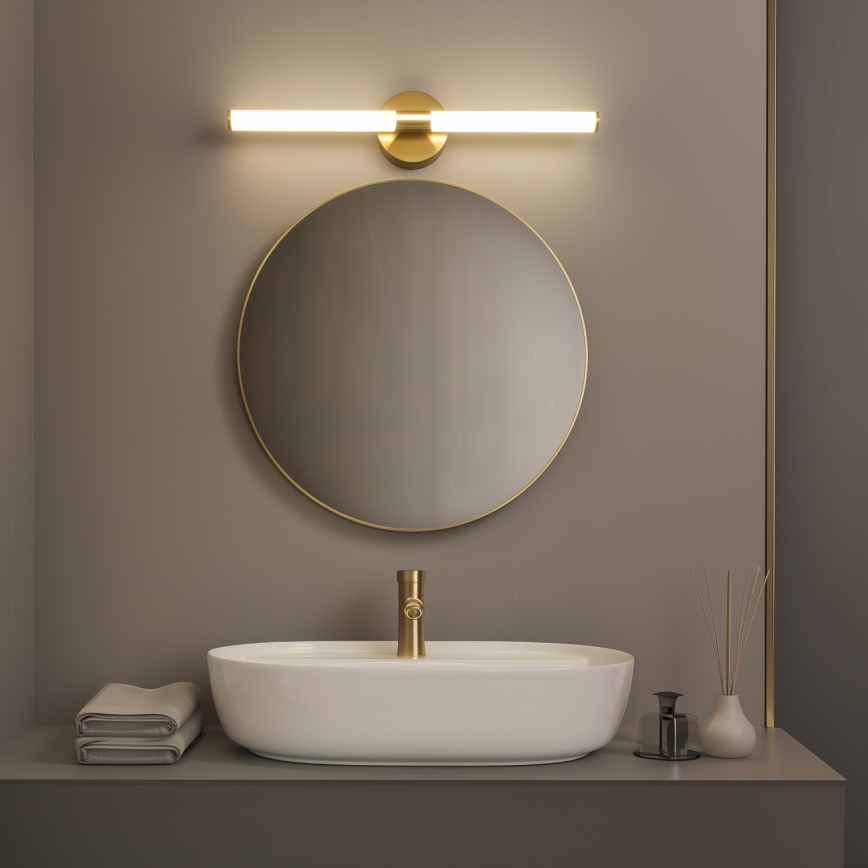 Brilagi - Iluminación LED para espejo de baño LARA LED/10W/230V 60 cm IP44 dorada