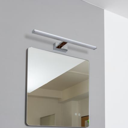 Brilagi - Luz LED para espejo de baño 3 en 1 VESTRA LED/12W/230V 60 cm IP44 cromo brillante