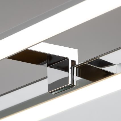 Brilagi - Iluminación LED 3 en 1 para espejo de baño VESTRA LED/8W/230V 40 cm IP44 cromo brillante