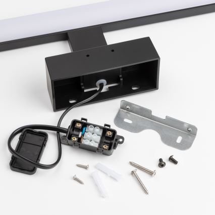 Brilagi - Luz LED 3 en 1 para espejo de baño VESTRA LED/8W/230V 40 cm IP44 negro