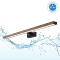 Brilagi - Iluminación LED para espejo de baño WOODY MIRROR 3 en 1 LED/15W/230V 80 cm IP44 negro/roble nogal