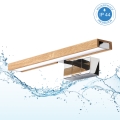 Brilagi - Iluminación LED para espejo de baño WOODY MIRROR 3 en 1 LED/8W/230V 40 cm IP44 cromo brillante/roble
