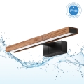 Brilagi - Iluminación LED para espejo de baño WOODY MIRROR 3 en 1 LED/8W/230V 40 cm IP44 negro/roble