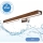 Brilagi - Iluminación LED para espejos de baño WOODY MIRROR LED/12W/230V 60 cm IP44 roble cereza/cromo brillante