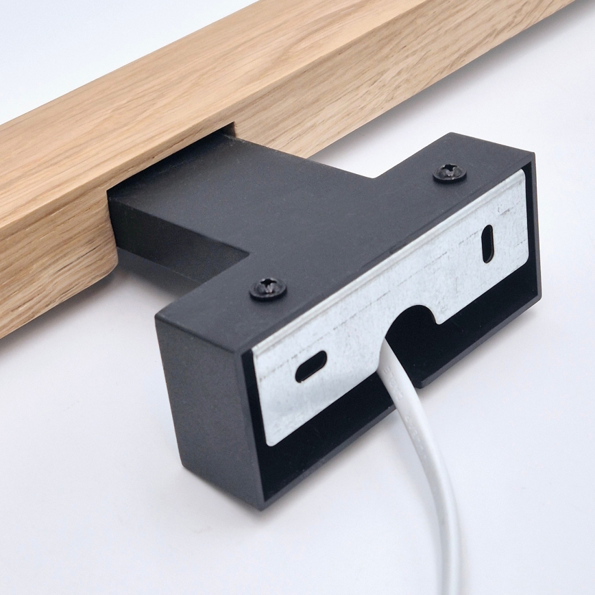 Brilagi - Iluminación LED para espejos de baño WOODY MIRROR LED/12W/230V 60 cm IP44 roble/negro