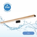 Brilagi - Iluminación LED para espejos de baño WOODY MIRROR LED/15W/230V 90 cm IP44 roble/negro