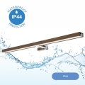 Brilagi - Iluminación LED para espejos de baño WOODY MIRROR LED/15W/230V 90 cm IP44 roble nogal/cromo brillante