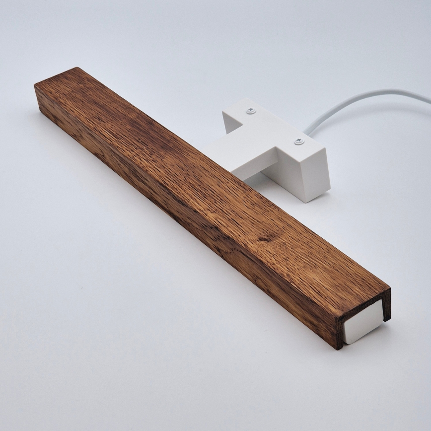 BRILAGI - Iluminación LED para espejos de baño WOODY MIRROR LED/8W/230V 40 cm IP44 roble cereza/blanco