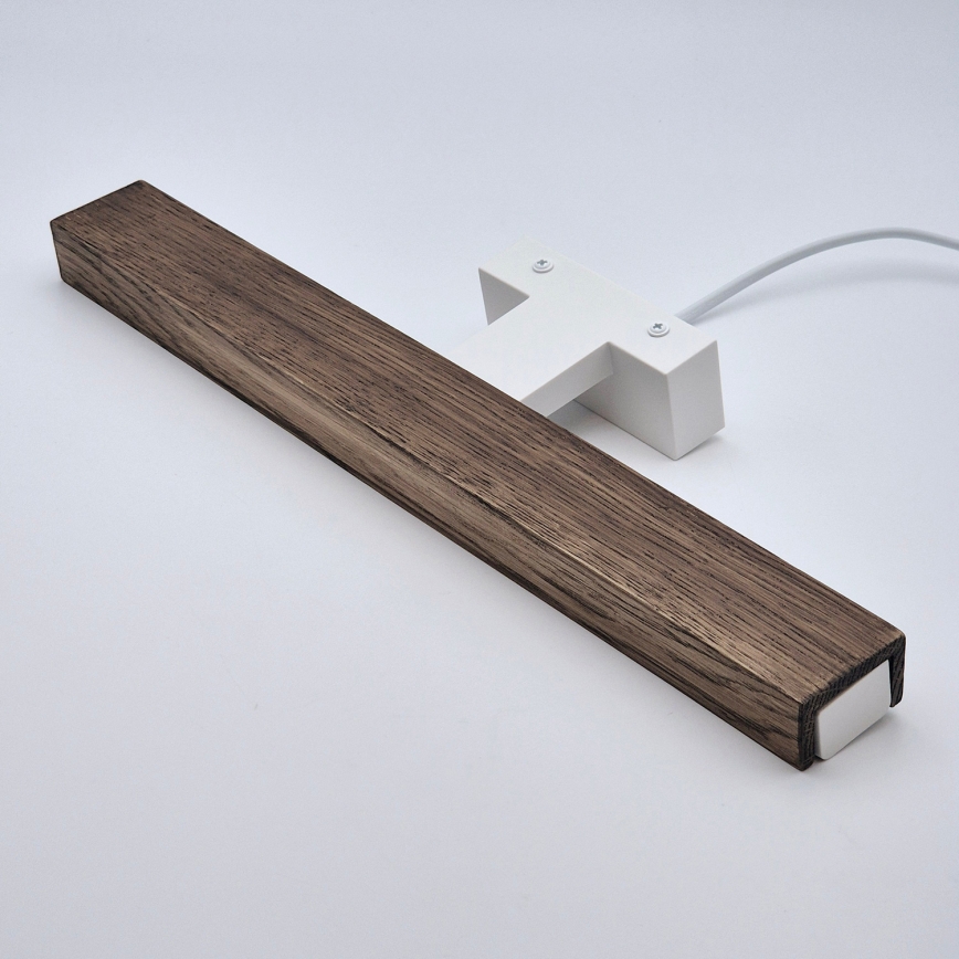 Brilagi - Iluminación LED para espejos de baño WOODY MIRROR LED/8W/230V 40 cm IP44 roble nogal/blanco