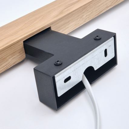 Brilagi - Iluminación LED para espejos de baño WOODY MIRROR LED/8W/230V 40 cm IP44 roble/negro
