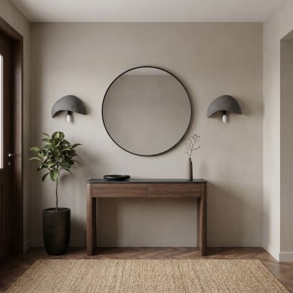 Brilagi - Juego de 2 apliques de pared WABI SABI 1xE14/40W/230V gris