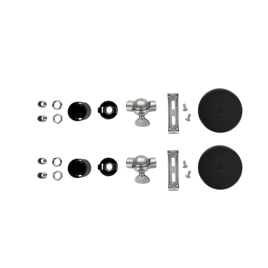 Brilagi - Juego de 2 apliques de pared WABI SABI 1xE14/40W/230V gris