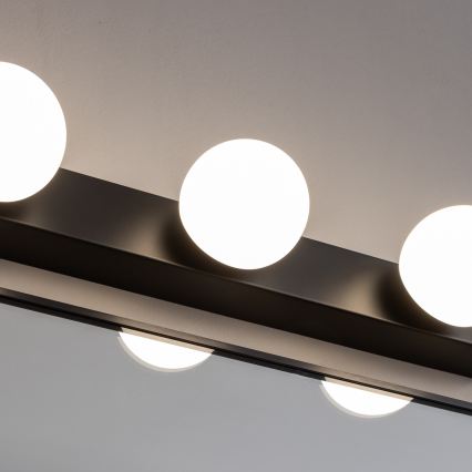 BRILAGI - Set de 2 apliques LED de pared para baño HOLLYWOOD 3xLED/3W/230V 39 cm IP44 negro